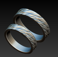jewellery ring gold jewellry jewelry relief rings texture wedding 3d print model - Mito3D
