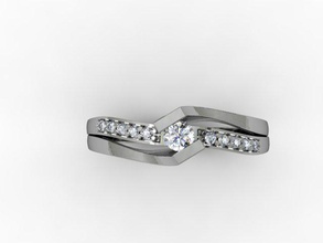 joyería anillo 3d impresión modelo in anillos 3dexport 3dm detallado diamante compromiso hembra oro joya fotorrealista platino imprimible plata stl roca vray boda 3d print model - Mito3D