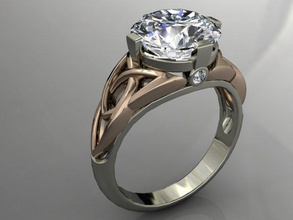 gioielleria squillare gratuito 3d stampa modello in anelli 3dexport 3dm dettagliata diamante fidanzamento femmina oro gioiello fotorealistico platino stampabile argento stl calcolo vray nozze 3d print model - Mito3D