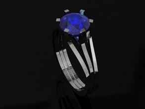 joyería anillo gratis 3d impresión modelo in anillos 3dexport 3dm detallado diamante compromiso hembra oro joya fotorrealista platino imprimible plata stl roca vray boda blanco 3d print model - Mito3D