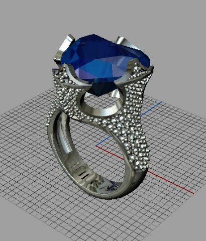 schmuck ring frei 3d drucken modell ringe 3dexport gold diamant druckbar stein silber juwel hochzeit cad engagement weiß fotoreal detailliert weiblich vray platin stl 3dm 3D print model - Mito3D