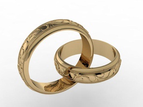 mücevher yüzük düğün cad ayrıntılı nişan kadın altın takı erkek ağır platin yazdırılabilir Gümüş taş V-ray'in 3d print model - Mito3D