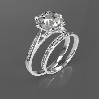 jewelry diamond anel argolas ouro Casamento brilhando noivado luxo precioso platina joalheria ring rings jóia brilhante esterlina fashion Projeto moda imprimível 3d print model - Mito3D
