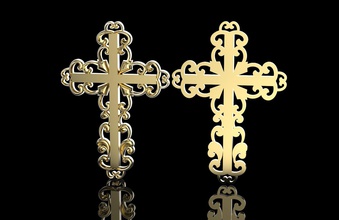 jewelry cross jewellery pendant religion religiousobject fashion beauty fashion-and-beauty gold silver printable cncmachining cnc 3d print model - Mito3D