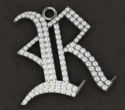jewelry pave pendant r pendant uniq gold pave silver white jewelry fashion girl woman diamond gem