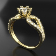joalheria anel 3dm stl renderiza 3d impressão modelo in argolas 3dexport solitário diamante casamento noivado jóias imprimível ouro coquetel alto banda moda 3d print model - Mito3D