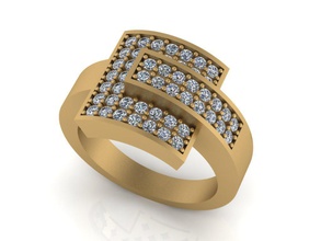 jewelry ring 3d print model gold silver printable ring diamonds fashion jewelry jewellery