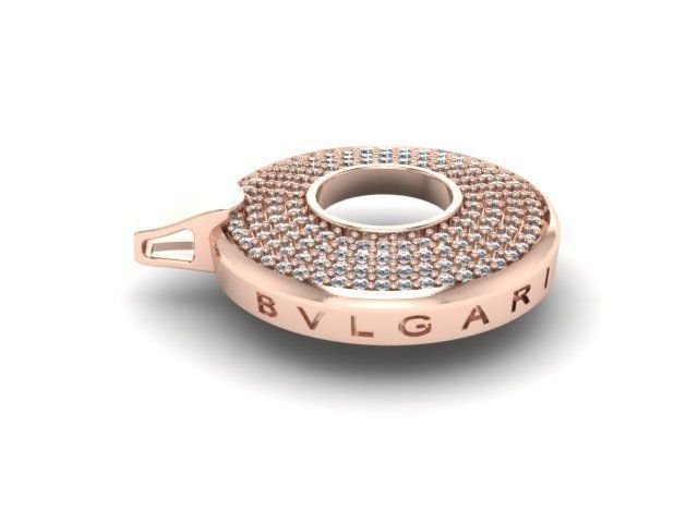 jewelry set bvlgari 3d print model in rings 3dexport ring earing gold 3D print model - Mito3D