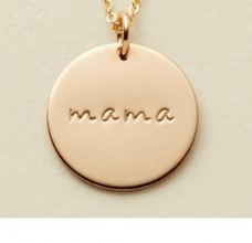 jewelry shape pendantmama unique mama woman girl fashion gold silver 3d print model - Mito3D