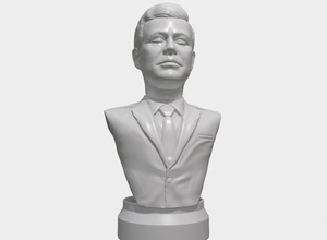 jfk 3d printable portrait bust print model in sculpture 3dexport kennedy jfk3dmodel president politician political person leader usa jfk3dprintable 3d print model - Mito3D