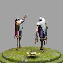 jhin liga lendas o personagem brinquedo corpo 3d lol modelo campeão stl imprimir 3dprint jogos brinquedos jogo os acessórios a arte 3d print model - Mito3D