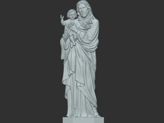 jisus bebê 3d impressão modelo in escultura 3dexport arte projeto deuses buda ganesha estátua charecter brinquedo cnc mofo 3dprint interior humano masculino deus 3d print model - Mito3D