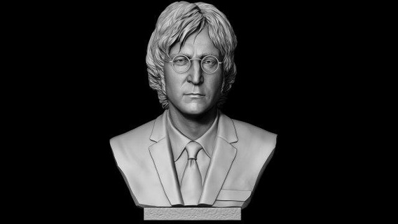 Juan Lennon hombre música cantante celebridad busto Elvis Presley Jackson estatua Miguel Beatles semejanza Freddie Virgen popular figuritas esculturas 3d print model - Mito3D