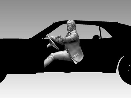 John stoppino scultura maschio 3d statua uomo 3dprinting azione film keanu reeves Stampa arte mustang capo 429 3d print model - Mito3D
