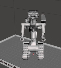 johnny 5 corto circuito personalizado 3d impresión modelo in juguetes 3dexport johnny5 robot cortocircuito 3d print model - Mito3D