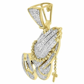 joining hand diamond pendant 3 pendants joininghanddiamond joininghand luxury rapper fashion hiphop jewelry necklace gemstone elegant celebrity style jewellery bling gem urban 3d print model - Mito3D