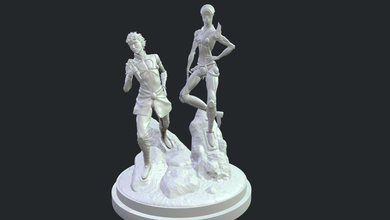 jojo gold wind 3d print model in man 3dexport anime figure statue miniatures jorno exp 3d print model - Mito3D