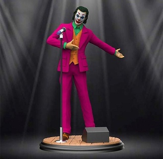 Joker Figuren Skulptur Kunst dc Batman Geek Zahl Schurke Superheld Sammlerstück stilisiert Illustration Statue Porträt retro Skulpturen Miniaturen art sculpture 3d print model - Mito3D