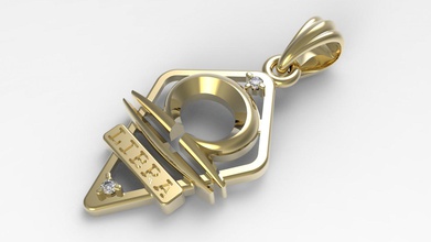 jpendant16 terazi 3d yazdır model in kolye 3dexport elmaslar takı altın sterlin gümüş stl tasarım zodyak işaret yazdırılabilir değerli burçlar mücevher pendant necklace astrological sign 3d print model - Mito3D