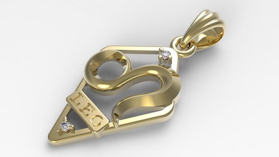 jpendant17 leo Anhänger Diamanten Schmuck gold sterling Silber stl design 3d zodiac sign bedruckbar ist kostbar Horoskop gem - Anhänger-Halskette astrologische-Zeichen 3d print model - Mito3D