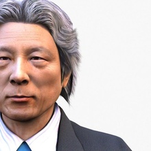 junichiro koizumi japanese politician prime minister japan president character man outfits suits male realistic body 3d print model - Mito3D