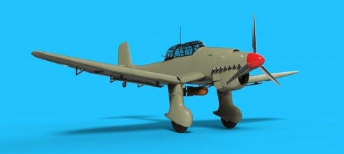 junker ju87 stuka 3d modell bomber 3dexport flugzeug armee deutsche historisch militär 3d print model - Mito3D