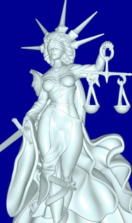 giustizia donna giustizia 3d print model - Mito3D