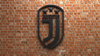 juventus fc logo stars 3d print model in sculpture 3dexport goal sports game play football soccer fifa league championship competition europe icon stadium team champions 3dprint sculptures france 3d print model - Mito3D