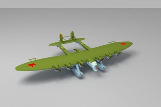 k7 bombardeiro vôo asa militares aeronave ussr 3d print model - Mito3D