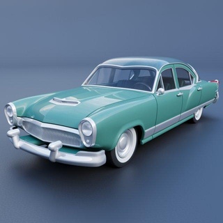 kaiser manhattan 1954 automotive car cars vehicle hobby auto wheel classic sla scale fdm printcar print rc sportcar interior exterior 3d print model - Mito3D
