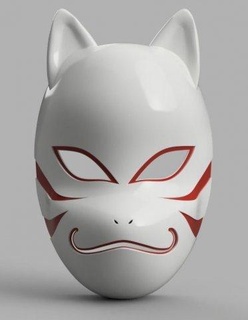 kakashi anbu maske 3d drucken modell 3dexport naruto hokage bijuu anime 3d print model - Mito3D