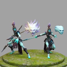 kalista league of legends 3d print model in woman 3dexport character toy body lol champion stl 3dprint games toys game accessories art 3d print model - Mito3D