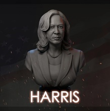 kamala Harris v2 3d impressão modelo imprimível joe biden voto Presidente trunfo EUA americano América votos fracasso retrato obama oeste Donald Kanye 2020 estátua 3d print model - Mito3D