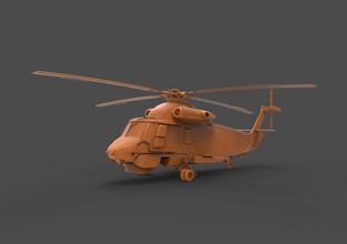 kaman uh-2 deniz donanma helikopter ulaşım sh-2 askeri nato rnzaf sh2 seasprite uçak 3d print model - Mito3D