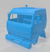 kamaz 45142 imprimível cabine caminhão 3d impressão modelo in automotivo 3dexport fenda escalextrico tamiya rc passatempo rastejante 1 10 14 3d print model - Mito3D