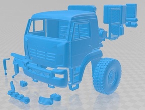 kamaz 6560 printable truck slot scalextric tamiya rc miniz hobby micro crawler 3d print model - Mito3D