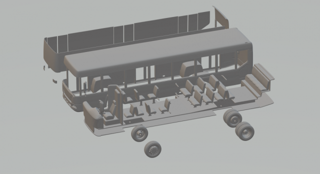 kamaz autobús 3d impresión modelo in vehículo 3dexport fundido presión ruedas calientes caliente entrenar h0 187 espacio coche vehiculo tragamonedas rc rcmodel camión autobuses transporte 3D print model - Mito3D