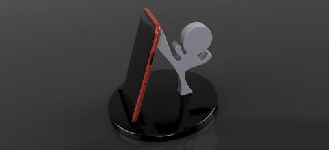 karate smartphone stand 3d print model in office 3dexport phone mobile cell holder houseware smartphoneholder desktop decor iphoneholder martial fu kimono artist android cellphone gadgets 3d print model - Mito3D