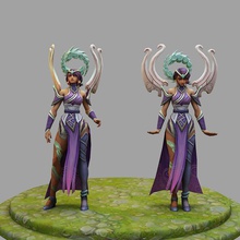 karma league of legends 3d print model in woman 3dexport character toy body lol champion stl 3dprint games toys game accessories art 3d print model - Mito3D