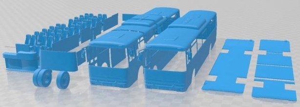carroceria recreo 955 1997 imprimível ônibus fenda escalextrico Tamiya rc miniz passatempo micro 3d print model - Mito3D