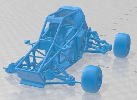 kart cross printable car 3d print model automotive slot scalextric tamiya rc miniz hobby micro 3d print model - Mito3D
