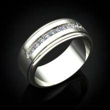 katy diamond gem gold jewelry precious printable ring rings wedding 3d print model - Mito3D