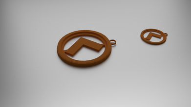 kaunan pendant 3d print model in pendants 3dexport jewelry fashion norse 3d print model - Mito3D