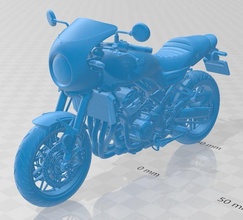 kawasaki z900rs 2019 stampabile motociclo 3d stampa modello in settore automobilistico 3dexport fessura scalextric tamiya rc miniz passatempo micro moto solido 3d print model - Mito3D