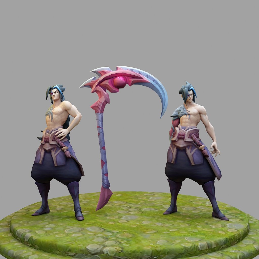 kayn lig of efsaneler 3d yazdır model in adam 3dexport karakter oyuncak vücut lol şampiyon stl 3dprint oyunlar oyuncaklar oyun aksesuarlar sanat 3D print model - Mito3D