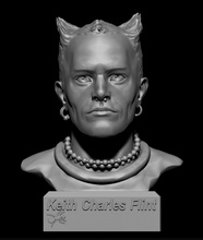 keith flint portrait sculpture head statue picture face aphrodite figurine bust prodigy miniatures figurines 3d 3d print model - Mito3D