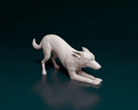 Kelpie 2 australisch Hund Tier gedruckt stl obj druckbar 3d print model - Mito3D