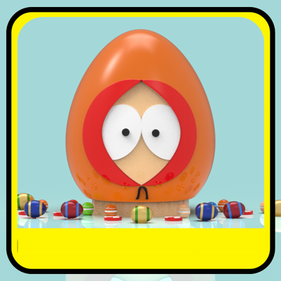 kenny mccormick cerdito banco or pascua resurrección huevo 3d impresión modelo in juguetes 3dexport easter eggs huevos caramelo barra caja dulces envase regalo parque sur 3d print model - Mito3D