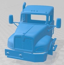 kenworth t470 2009 printable cabin truck slot scalextric tamiya rc miniz hobby micro 3d print model - Mito3D