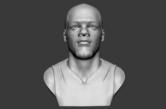 kevin durant 3d scultura stampabile modello stampa in 3dexport pallacanestro fallimento figurine testa umano miniature statuario statua 3d print model - Mito3D